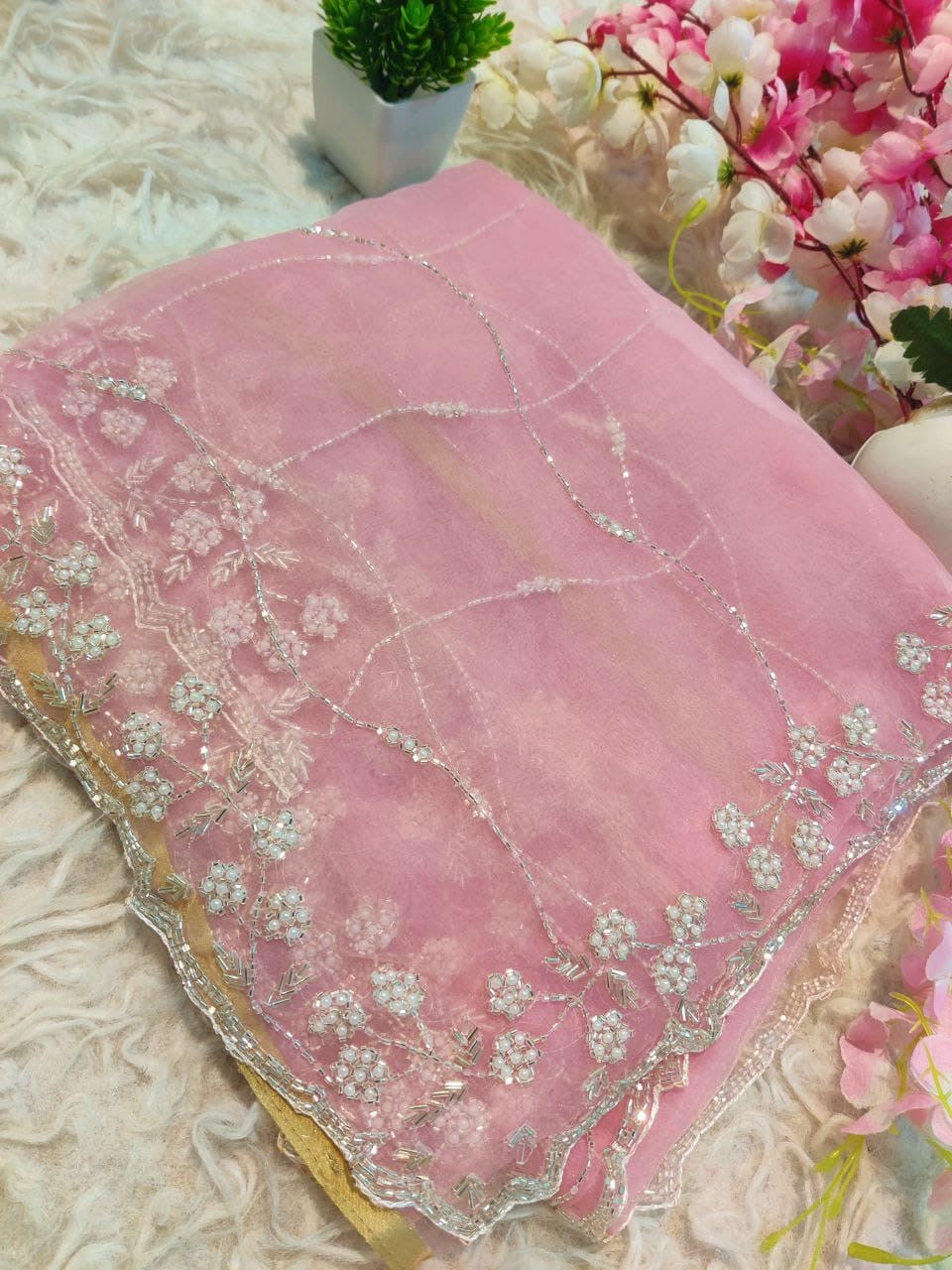 Crystal Tissue Sarees