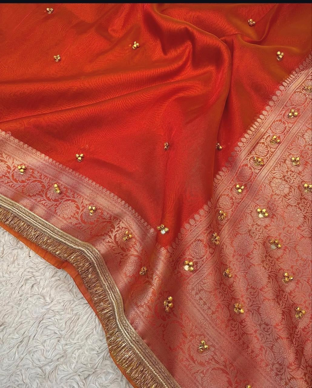 Ghunghroo Tissue saree