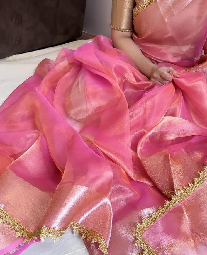 Banarasi SOFT GLASS TISSUE SILK saree