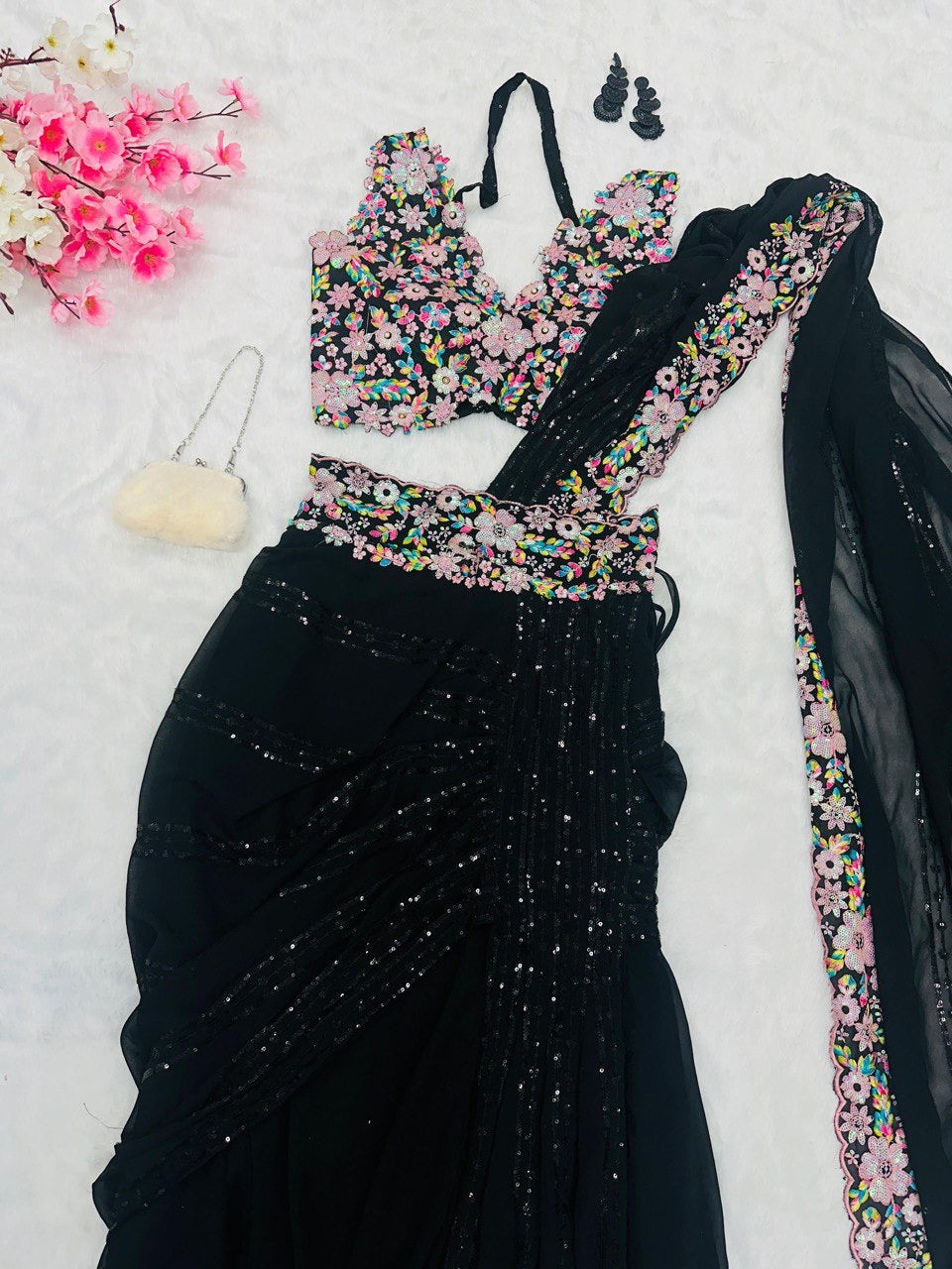 Lehnga style saree