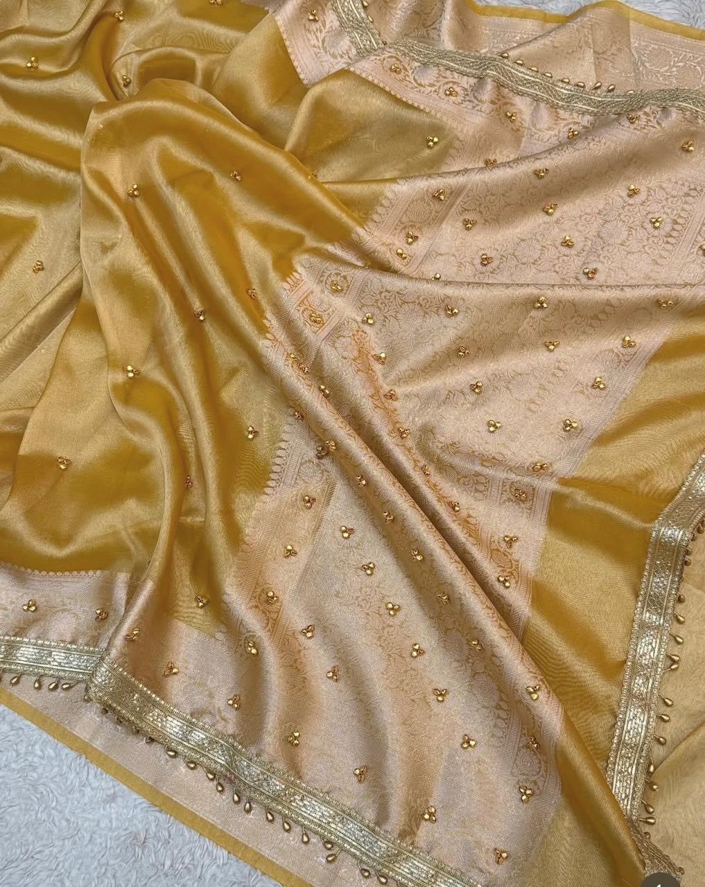 Ghunghroo Tissue saree