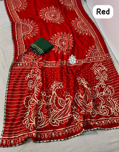 Vichitra silk saree
