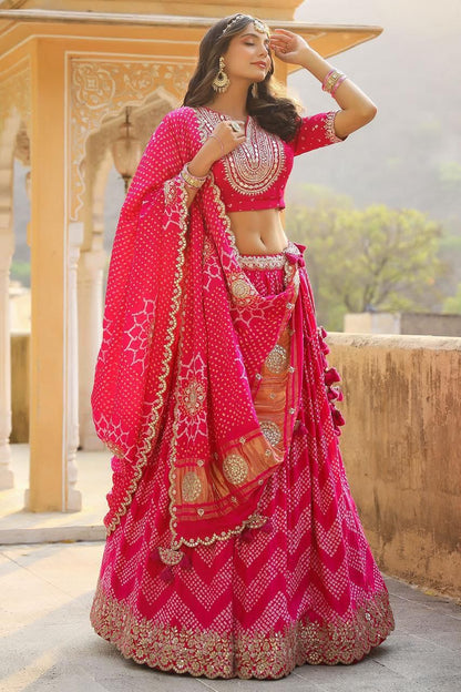 Embroidery Work Digital Print Lehenga Choli