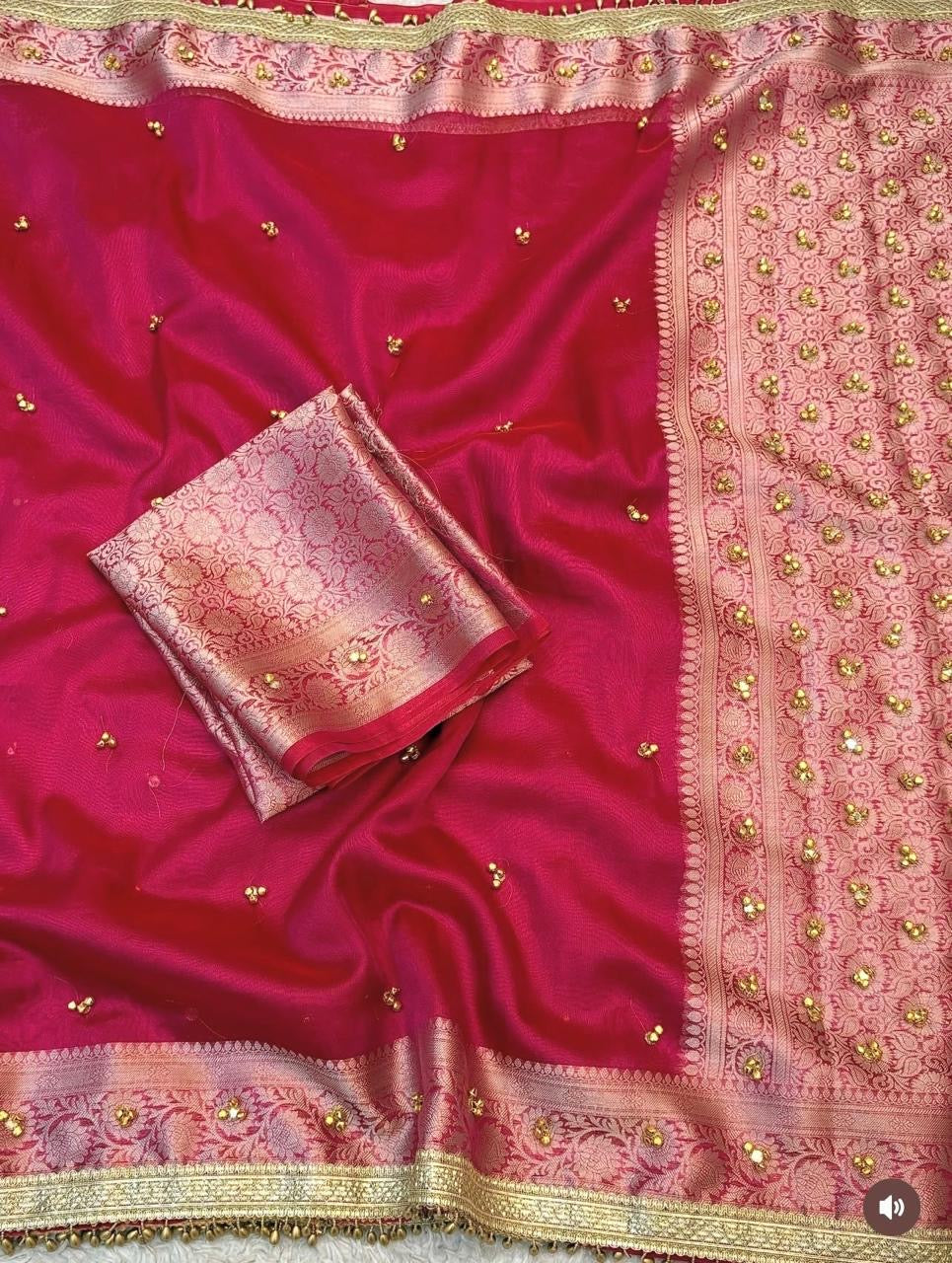 Ghunghroo Tissue saree