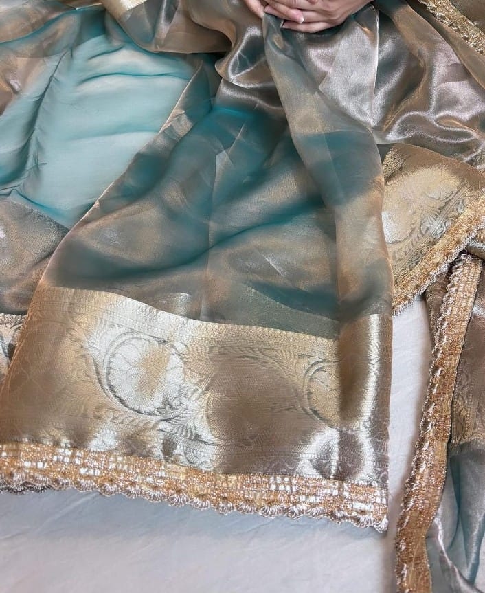 Banarasi SOFT GLASS TISSUE SILK saree