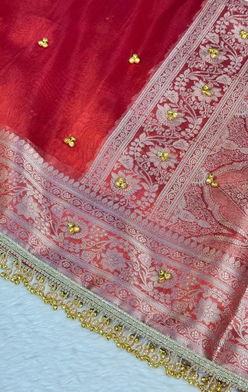 Ghunghroo Tissue saree