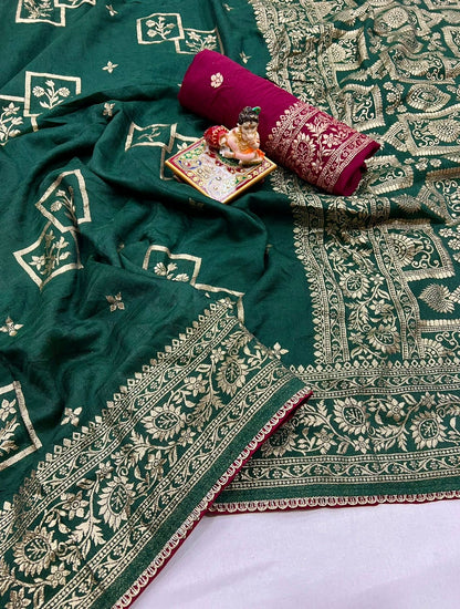 Muslin Silk zari saree