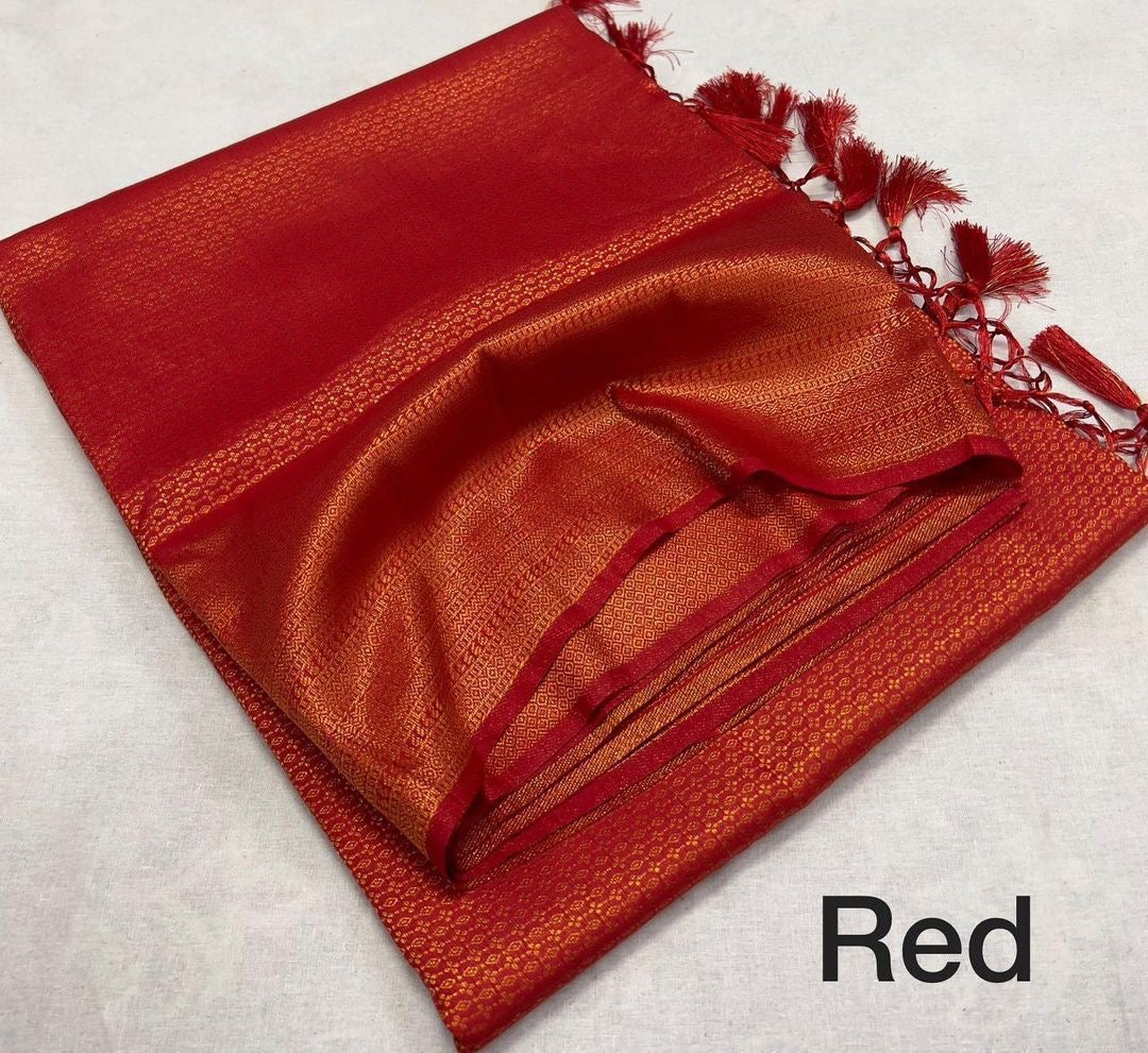 Kubera Pattu Silk Saree Rich Pallu & Brocade