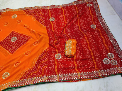 bandhej saree