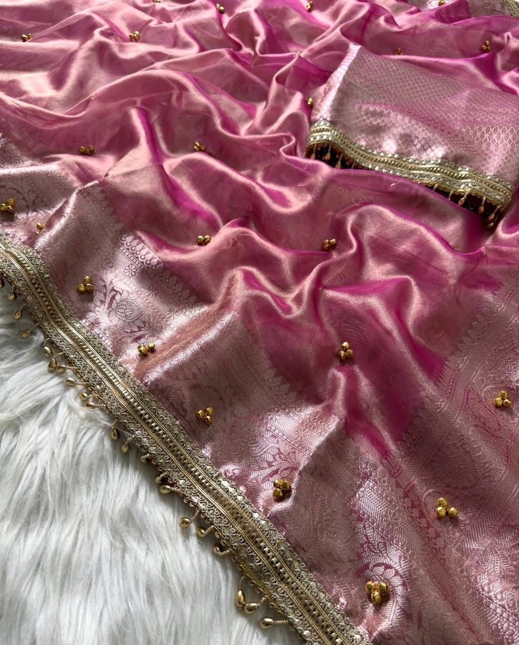 Ghunghroo Tissue saree