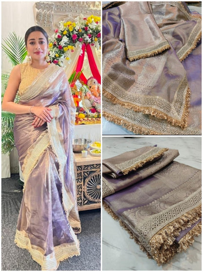 Banarasi SOFT GLASS TISSUE SILK saree