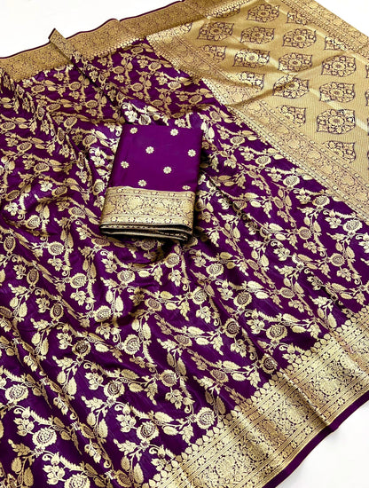 Soft banarasi silk saree