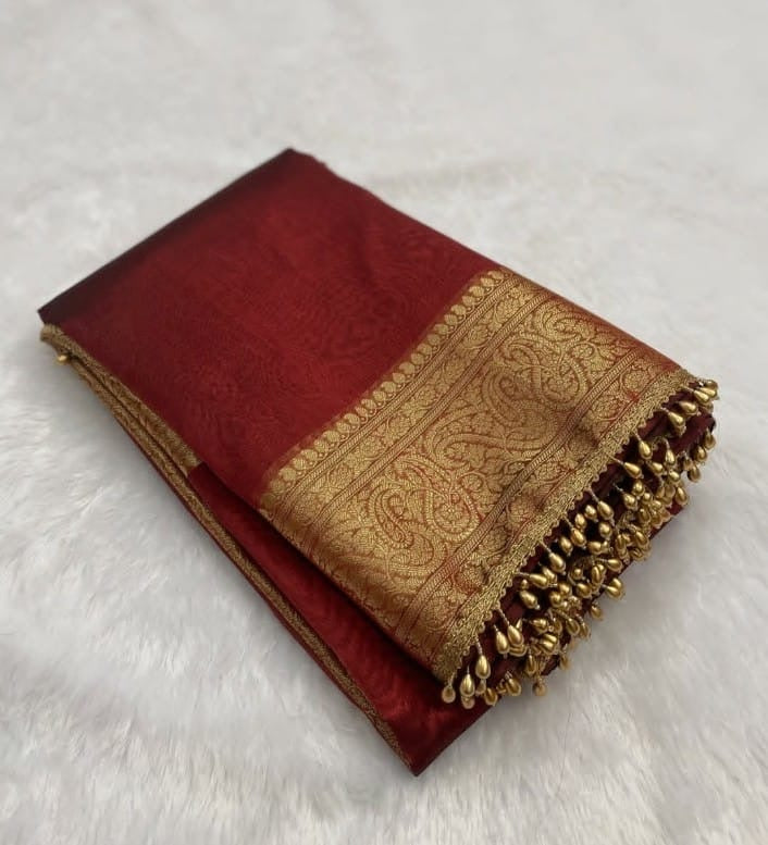 Banarasi SOFT GLASS TISSUE SILK saree