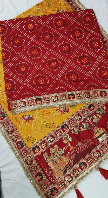 Heavy Vichitra Silk saree