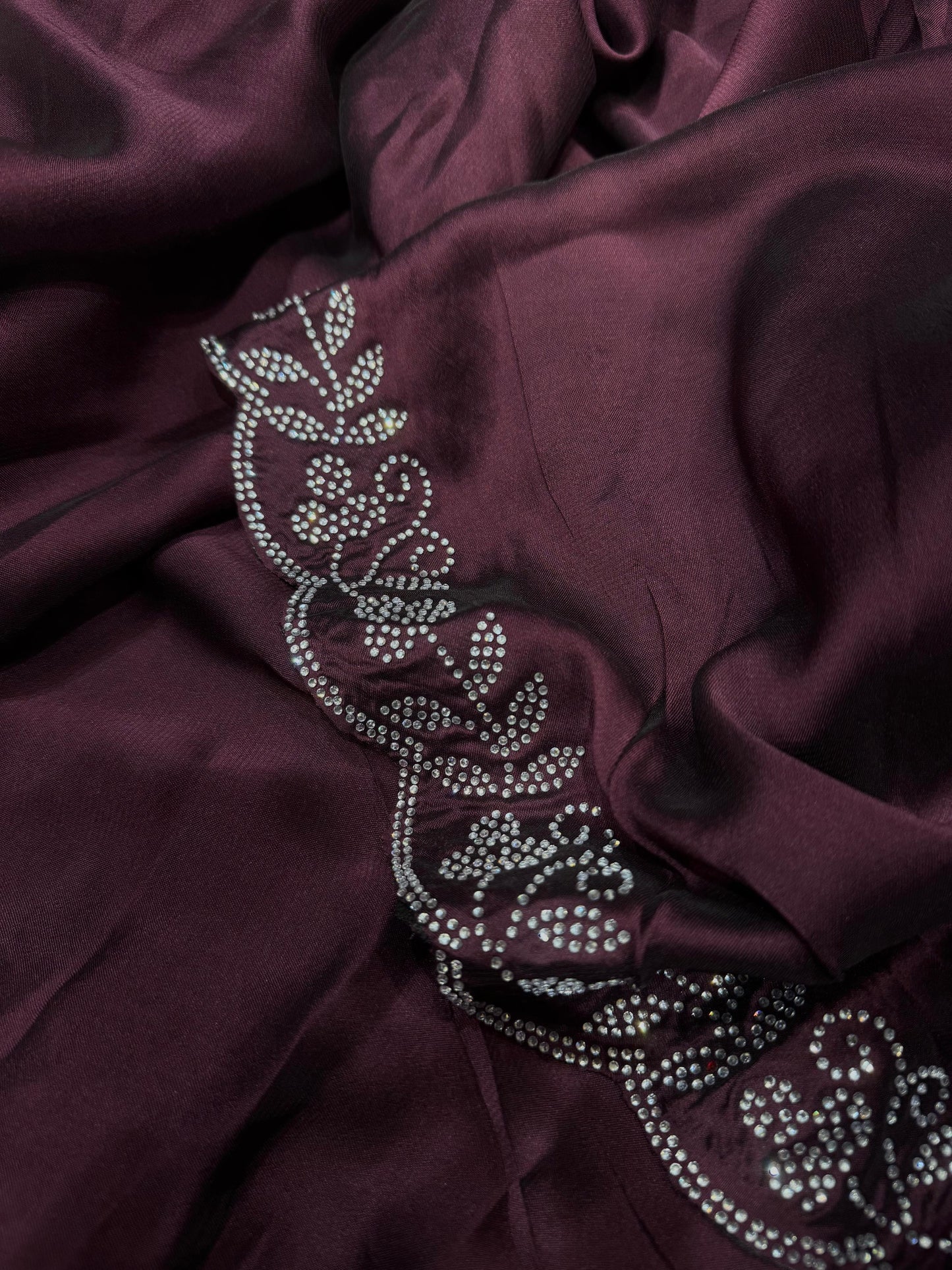 Siroski Diamonds Border in Rangoli silk saree