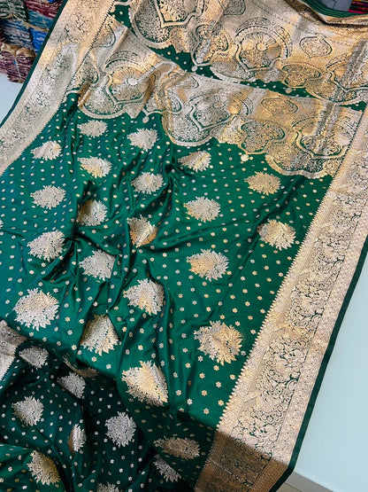 Banarasi silk saree with Pure Banarasi Jari