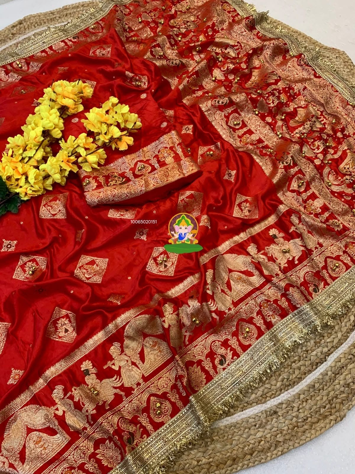 Ghunghroo Viscose Crepe Satin Silk saree