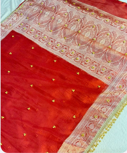 Ghunghroo Tissue saree