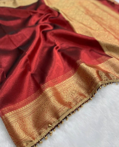 Banarasi SOFT GLASS TISSUE SILK saree