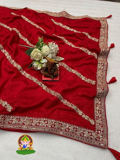 Vichitra silk saree