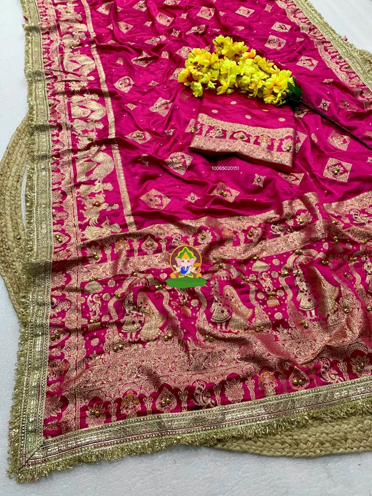 Ghunghroo Viscose Crepe Satin Silk saree