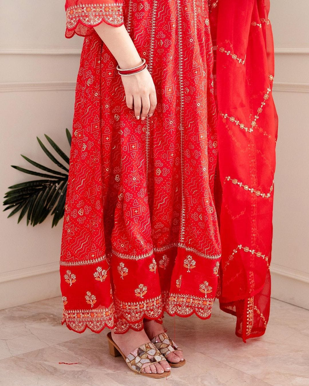 Reyon suit set with Irgabza dupatta