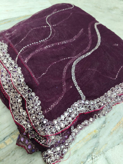 Payal design  net handwork saree
