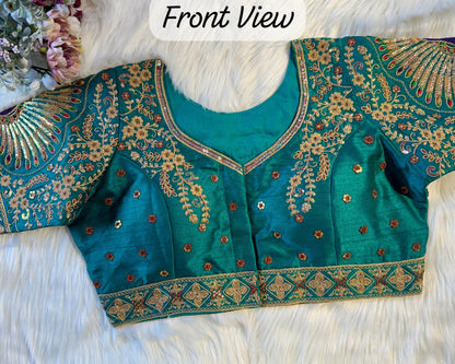PEACOCK BRIDAL BLOUSE