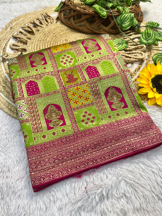 viscose Pure Soft Kolkata Meena Silk