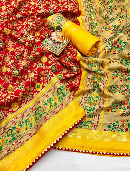 Soft Pashmina Silk Printed Saree