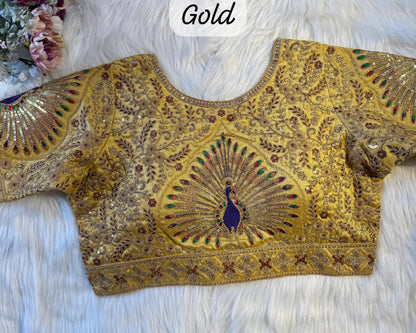 PEACOCK BRIDAL BLOUSE