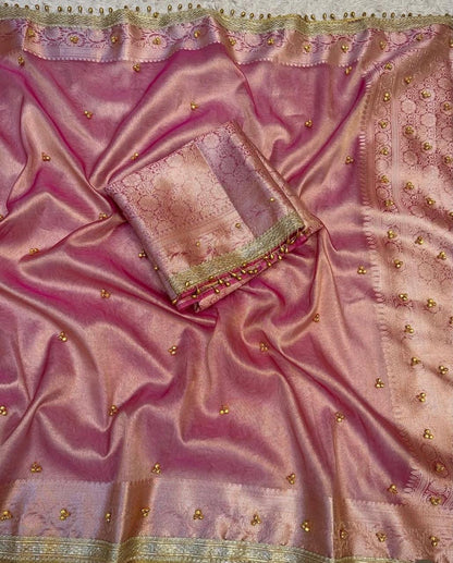 Ghunghroo Tissue saree