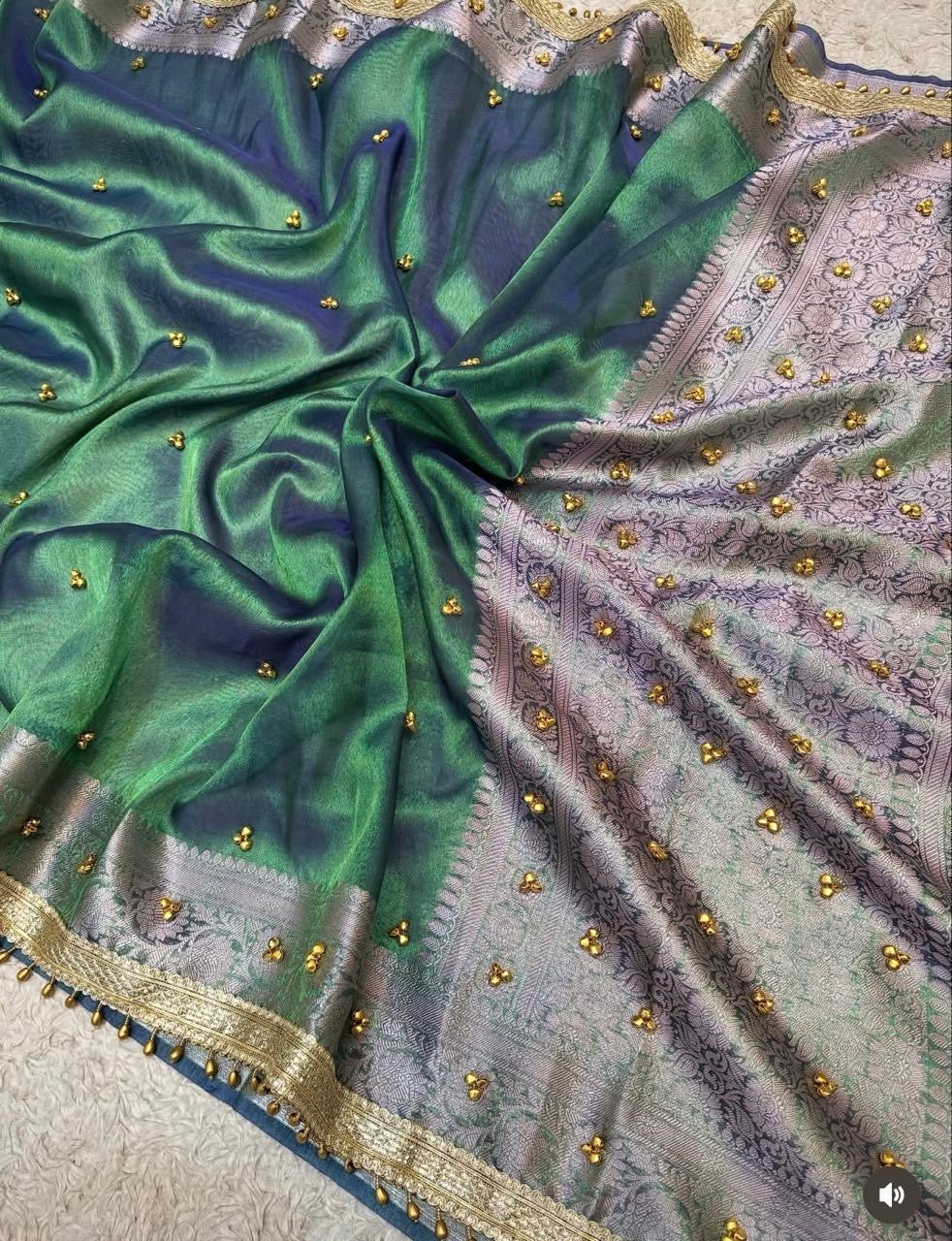 Ghunghroo Tissue saree