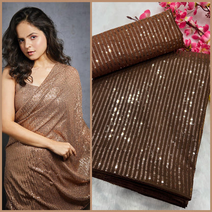 Heavy Georgette sequence saree