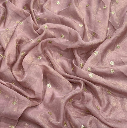 Sequins embroidery work saree