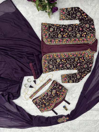 Ready To Wear Saree With Jacket