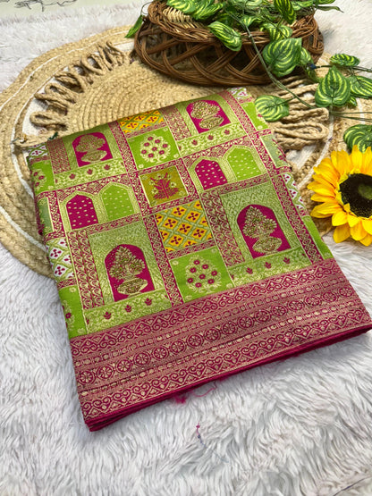 viscose Pure Soft Kolkata Meena Silk
