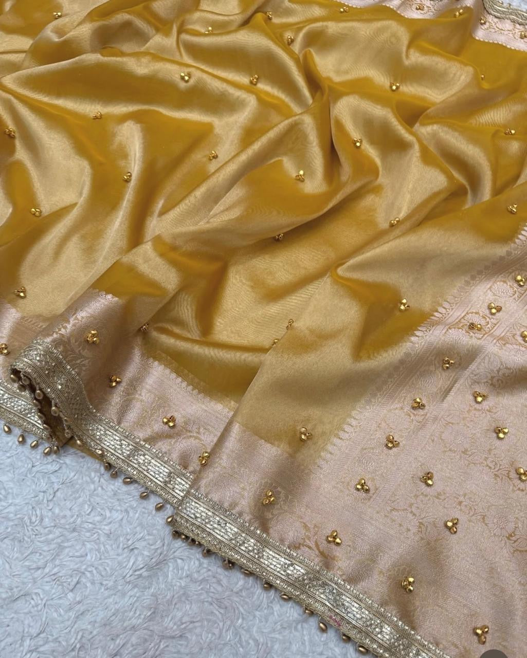 Ghunghroo Tissue saree