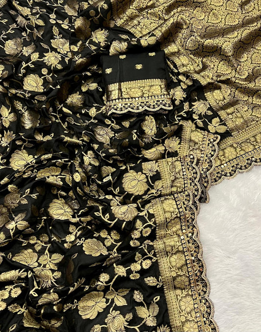 khaddi georgette designer saree in sabyasachi design