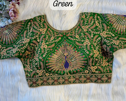 PEACOCK BRIDAL BLOUSE