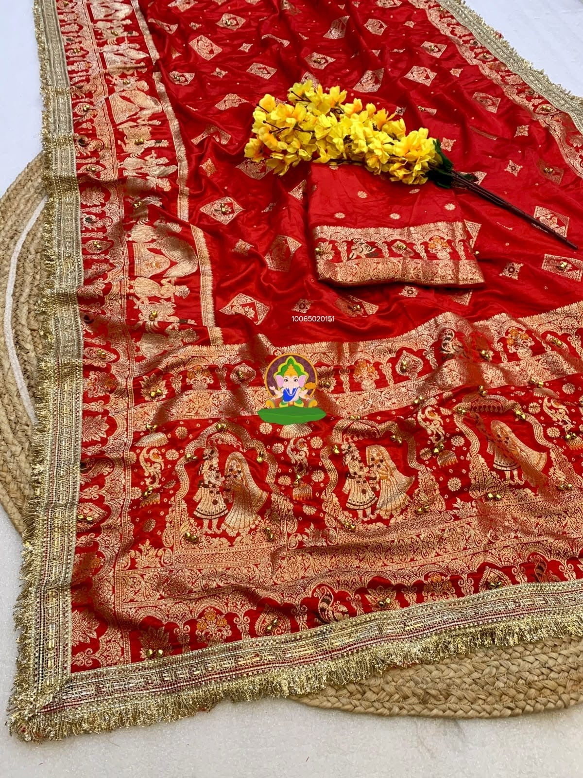 Ghunghroo Viscose Crepe Satin Silk saree
