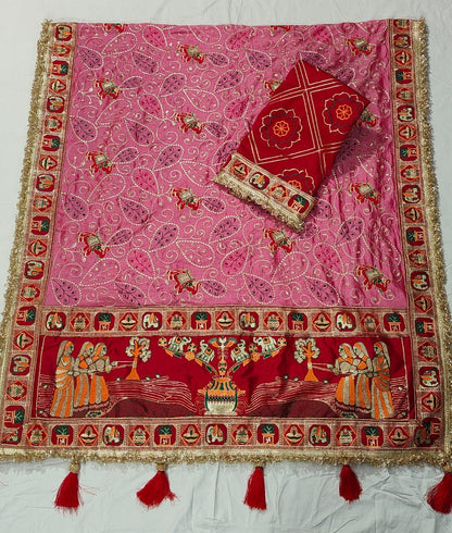 Heavy Vichitra Silk saree