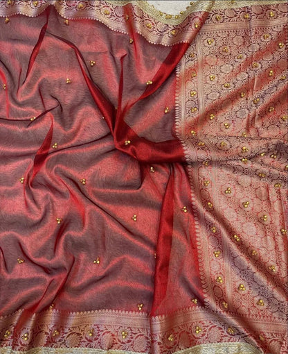 Ghunghroo Tissue saree