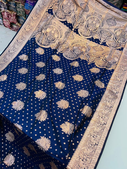 Banarasi silk saree with Pure Banarasi Jari