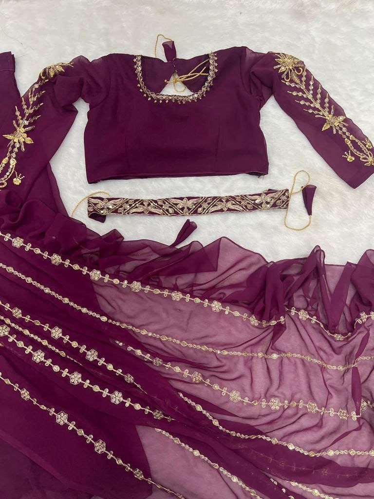 Embroidery cording work ready to wear Lenegha*