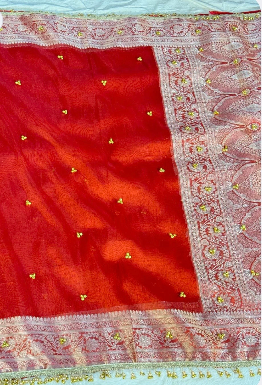 Ghunghroo Tissue saree