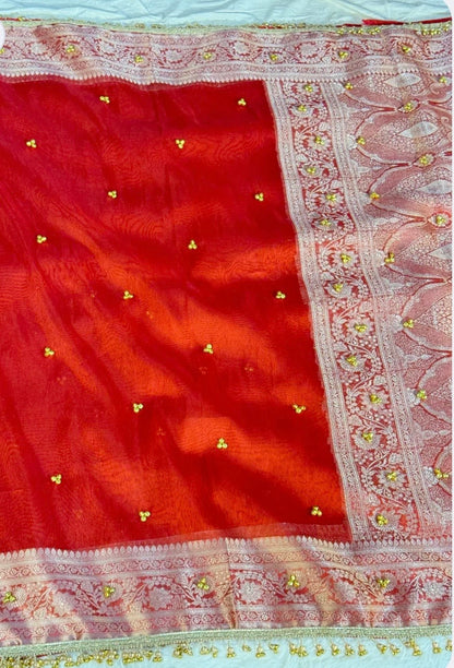 Ghunghroo Tissue saree