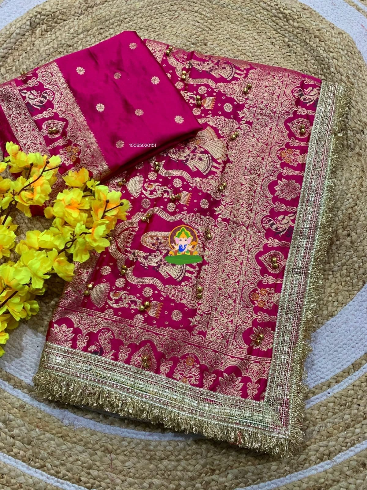 Ghunghroo Viscose Crepe Satin Silk saree