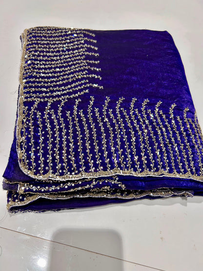 Fendi saree with diamond stone