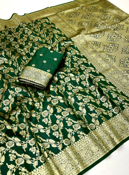 Soft banarasi silk saree